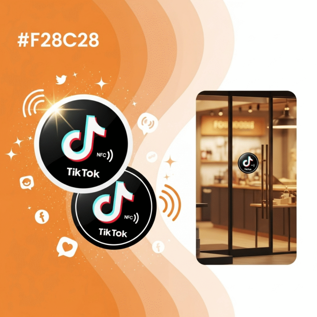 ملصق تيك توك NFC – انطلق بمتابعيك فورًا