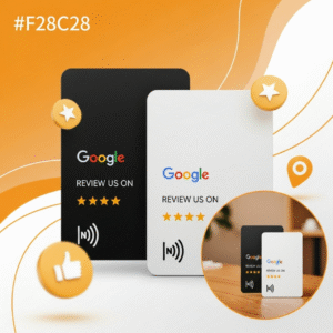 بطاقة جوجل NFC لرفع التقييمات – متعددة الألوان