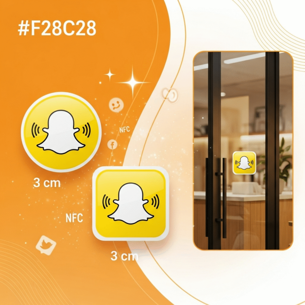 ملصق سناب شات NFC – متابعة فورية بلمسة واحدة